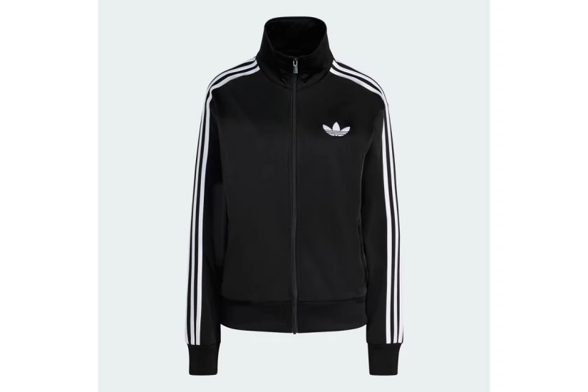 Adidas Originals Firebird Loose Γυναικεία Πολυεστερική Ζακέτα Μαύρη, Λευκή