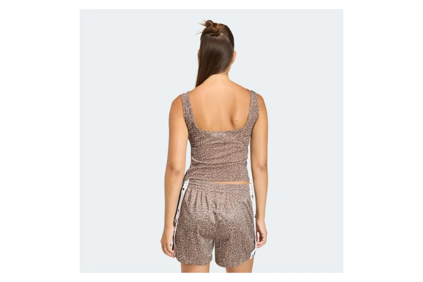 Adidas Originals Allover Print Γυναικεία Αμάνικη Μπλούζα Λεοπάρ