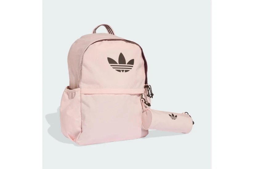 Adidas Originals Unisex Backpack με Κασετίνα Ροζ, Καφέ 18L