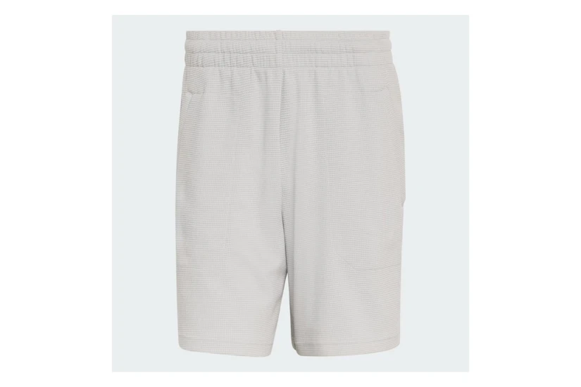 Adidas Originals Trefoil Waffle Ανδρική Αθλητική Βερμούδα Γκρι, Λευκή
