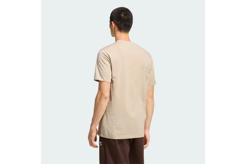 Adidas Originals Trefoil Essentials Ανδρικό Κοντομάνικο T-Shirt Μπεζ