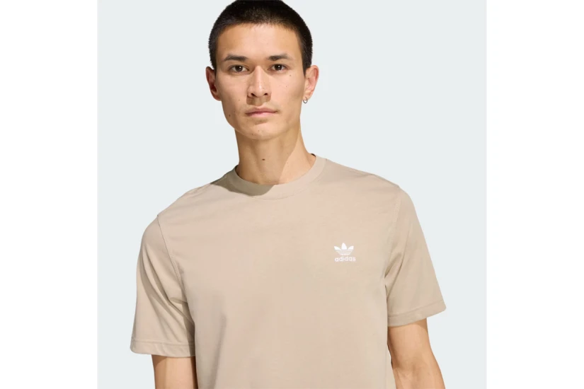 Adidas Originals Trefoil Essentials Ανδρικό Κοντομάνικο T-Shirt Μπεζ