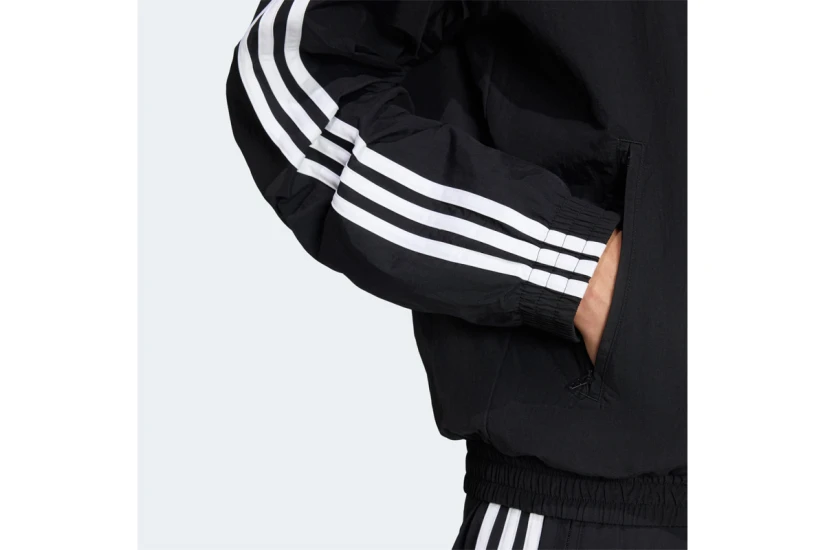Adidas Originals Firebird Woven Ανδρική Ζακέτα Nylon Μαύρη, Λευκή