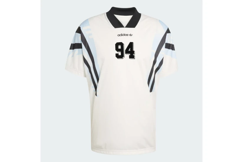 Adidas Originals Santiago Aop Infill Ανδρική Φανέλα Λευκή, Μαύρη, Γαλάζια