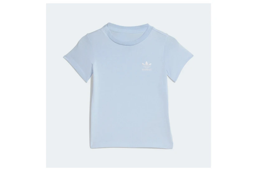 Adidas Originals Jersey Βρεφικό - Παιδικό Σετ Κοντομάνικη Μπλούζα - Σορτς Γαλάζιο, Μπλε Σκούρο
