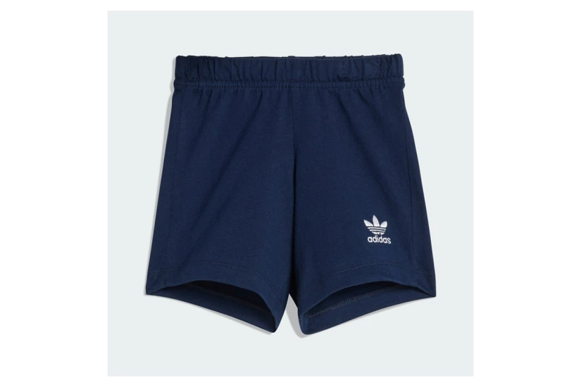 Adidas Originals Jersey Βρεφικό - Παιδικό Σετ Κοντομάνικη Μπλούζα - Σορτς Γαλάζιο, Μπλε Σκούρο