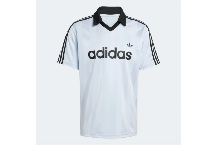 Adidas Originals Archive Collar Engineered Jersey Ανδρικό Κοντομάνικο T-Shirt Σιέλ, Μαύρο