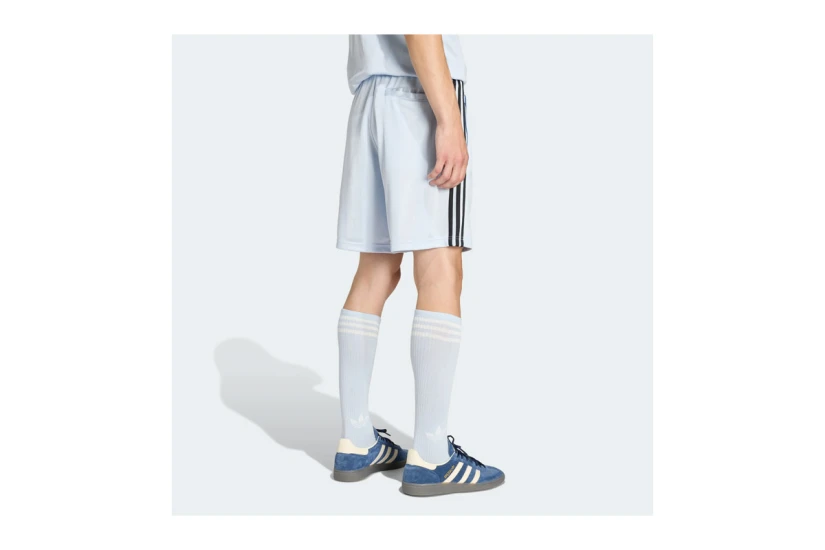 Adidas Originals 3-Stripes Loose Engineered Ανδρική Αθλητική Βερμούδα Γαλάζια, Μαύρη