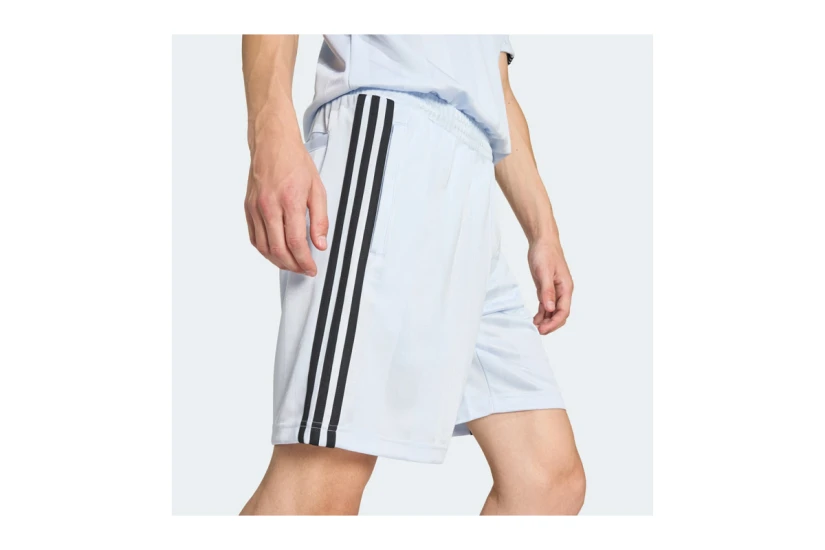 Adidas Originals 3-Stripes Loose Engineered Ανδρική Αθλητική Βερμούδα Γαλάζια, Μαύρη