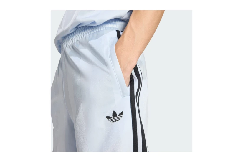 Adidas Originals 3-Stripes Loose Engineered Ανδρική Αθλητική Βερμούδα Γαλάζια, Μαύρη