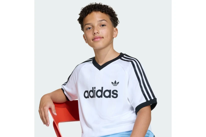 Adidas Originals Loose Jersey Παιδικό Κοντομάνικο T-Shirt Λευκό, Μαύρο