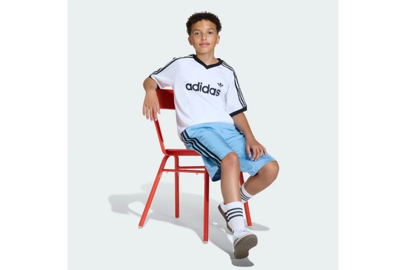 Adidas Originals Loose Jersey Παιδικό Κοντομάνικο T-Shirt Λευκό, Μαύρο