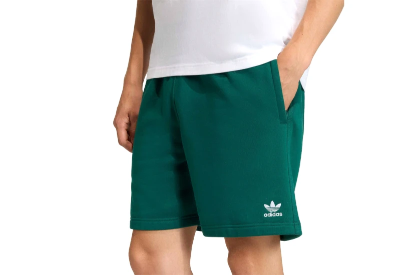 Adidas Originals Trefoil Essentials Fleece Ανδρική Αθλητική Βερμούδα Πράσινη