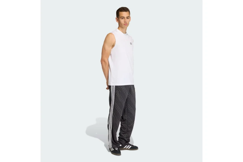 Adidas Originals Trefoil Essentials Ανδρική Αμάνικη Μπλούζα Λευκή