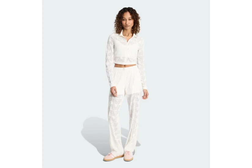 Adidas Originals Firebird Classic Lace Γυναικεία Ζακέτα Nylon Εκρού
