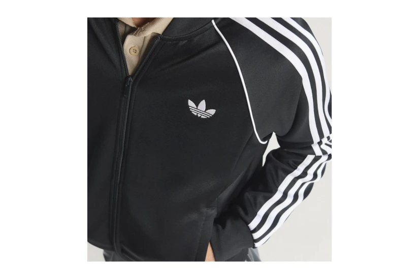 Adidas Originals SST Ανδρική Πολυεστερική Ζακέτα Μαύρη, Λευκή
