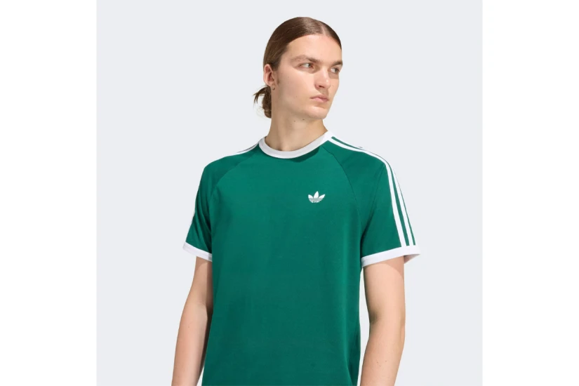 Adidas Originals 3-Stripes Ανδρικό Κοντομάνικο T-Shirt Πράσινο, Λευκό