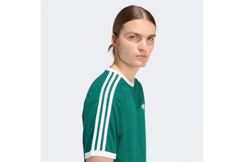 Adidas Originals 3-Stripes Ανδρικό Κοντομάνικο T-Shirt Πράσινο, Λευκό