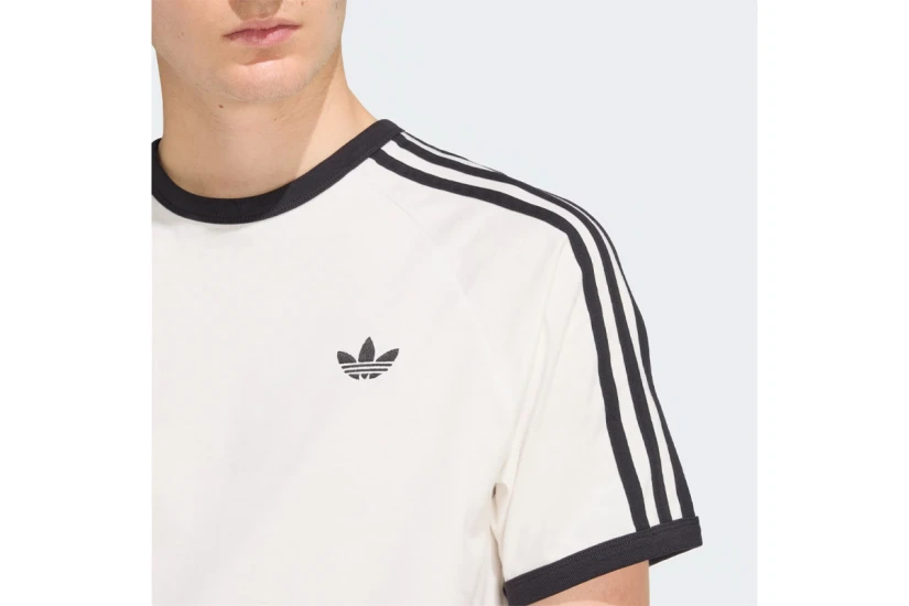 Adidas Originals 3-Stripes Ανδρικό Κοντομάνικο T-Shirt Λευκό, Μαύρο