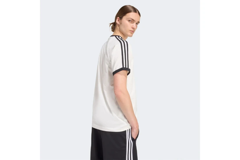 Adidas Originals 3-Stripes Ανδρικό Κοντομάνικο T-Shirt Λευκό, Μαύρο