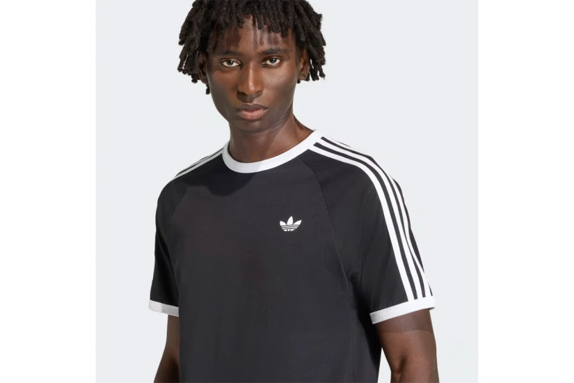 Adidas Originals 3-Stripes Ανδρικό Κοντομάνικο T-Shirt Μαύρο, Λευκό