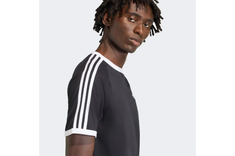 Adidas Originals 3-Stripes Ανδρικό Κοντομάνικο T-Shirt Μαύρο, Λευκό