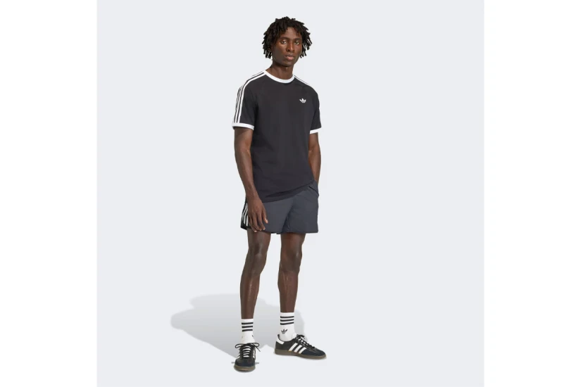 Adidas Originals 3-Stripes Ανδρικό Κοντομάνικο T-Shirt Μαύρο, Λευκό
