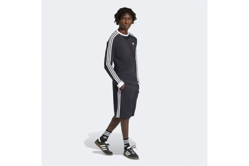 Adidas Originals 3-Stripes Ανδρική Αθλητική Βερμούδα Μαύρη