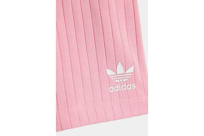 Adidas Originals Βρεφικό - Παιδικό Σετ Κοντομάνικη Μπλούζα - Σορτς Ροζ