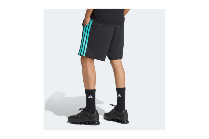 Adidas Performance Mercedes-AMG Petronas F1 DNA Ανδρική Αθλητική Βερμούδα Μαύρη, Τυρκουάζ, Λευκό