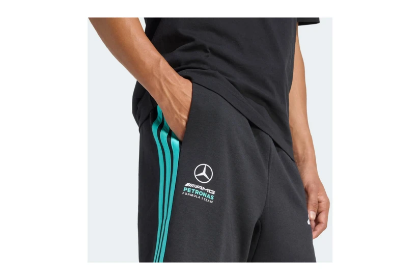 Adidas Performance Mercedes-AMG Petronas F1 DNA Ανδρική Αθλητική Βερμούδα Μαύρη, Τυρκουάζ, Λευκό