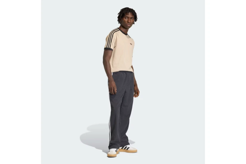 Adidas Originals 3-Stripes Ανδρικό Κοντομάνικο T-Shirt Μπεζ, Μαύρο