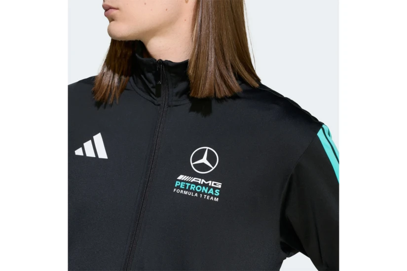 Adidas Mercedes - AMG Petronas Formula 1 Ανδρική Πολυεστερική Ζακέτα Μαύρη, Τυρκουάζ, Λευκή
