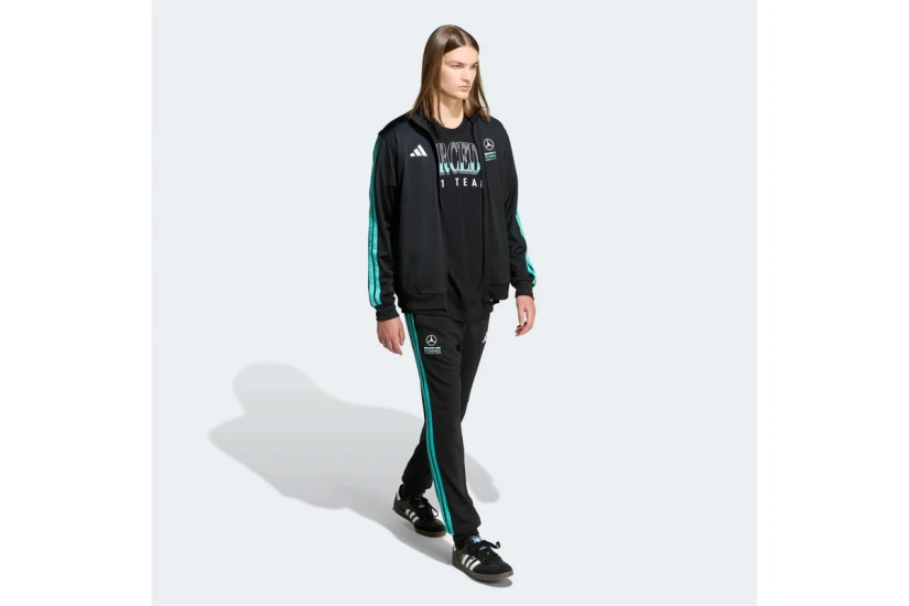 Adidas Mercedes - AMG Petronas Formula 1 Ανδρική Πολυεστερική Ζακέτα Μαύρη, Τυρκουάζ, Λευκή