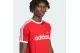 Adidas Originals 3-Stripes Slim Ringer Ανδρικό Κοντομάνικο T-Shirt Κόκκινο, Λευκό