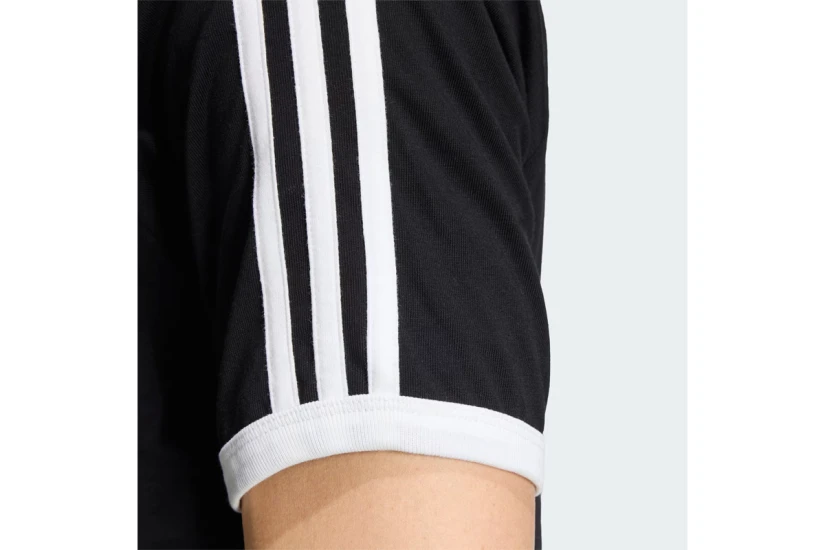 Adidas Originals 3-Stripes Slim Ringer Ανδρικό Κοντομάνικο T-Shirt Μαύρο, Λευκό