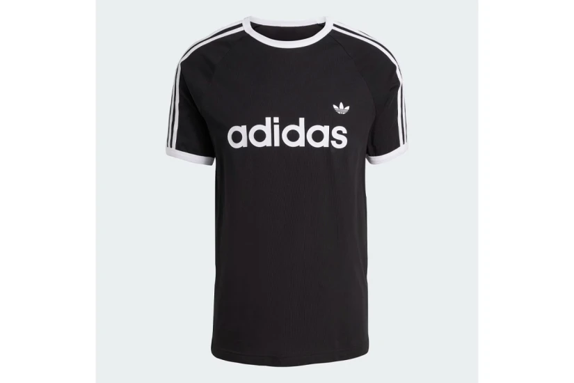Adidas Originals 3-Stripes Slim Ringer Ανδρικό Κοντομάνικο T-Shirt Μαύρο, Λευκό