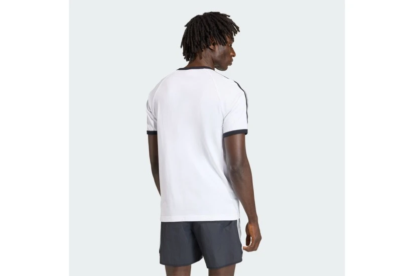 Adidas Originals 3-Stripes Slim Ringer Ανδρικό Κοντομάνικο T-Shirt Λευκό, Μαύρο