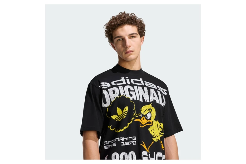 Adidas Originals Duck Graphic Ανδρικό Κοντομάνικο T-Shirt Μαύρο