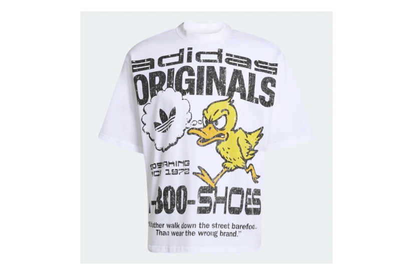 Adidas Originals Duck Graphic Ανδρικό Κοντομάνικο T-Shirt Λευκό