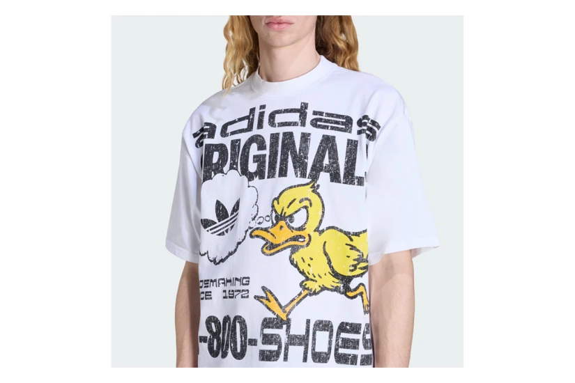 Adidas Originals Duck Graphic Ανδρικό Κοντομάνικο T-Shirt Λευκό
