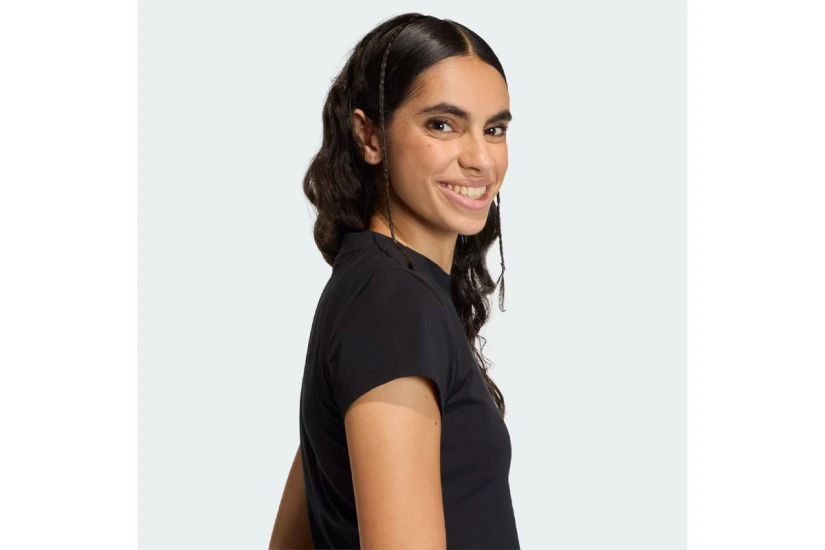 Adidas Originals Baby Essentials Γυναικείο Κοντομάνικο T-Shirt Μαύρο