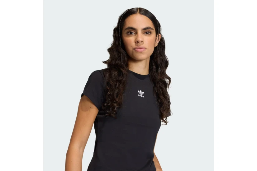 Adidas Originals Baby Essentials Γυναικείο Κοντομάνικο T-Shirt Μαύρο