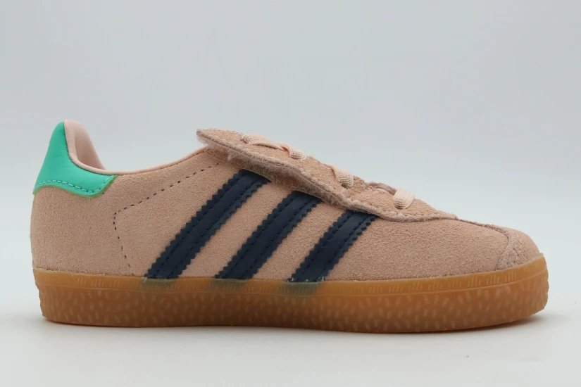 Adidas Originals Gazelle Comfort Closure Elastic Laces Βρεφικά Sneakers Ροζ, Μπλε Σκούρο, Πράσινα, Καφέ