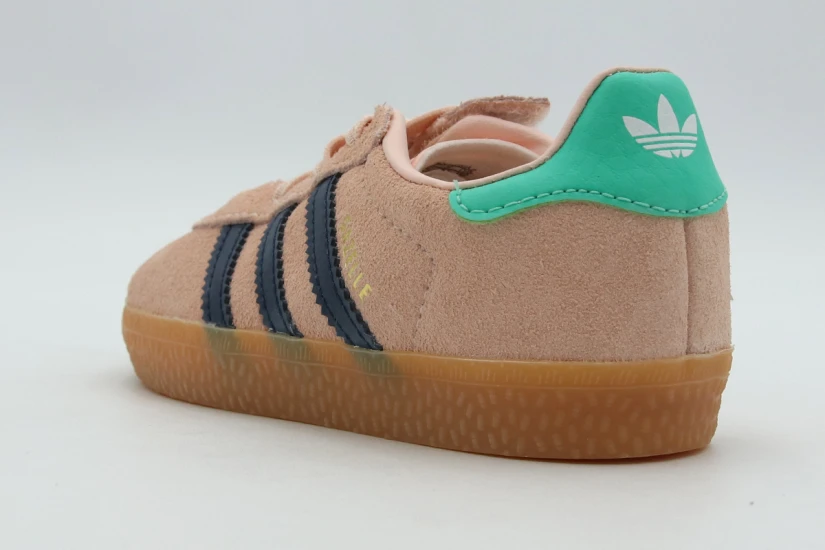 Adidas Originals Gazelle Comfort Closure Elastic Laces Βρεφικά Sneakers Ροζ, Μπλε Σκούρο, Πράσινα, Καφέ
