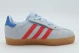 Adidas Originals Gazelle Comfort Closure Elastic Laces Βρεφικά Sneakers Σιέλ, Κόκκινα, Καφέ