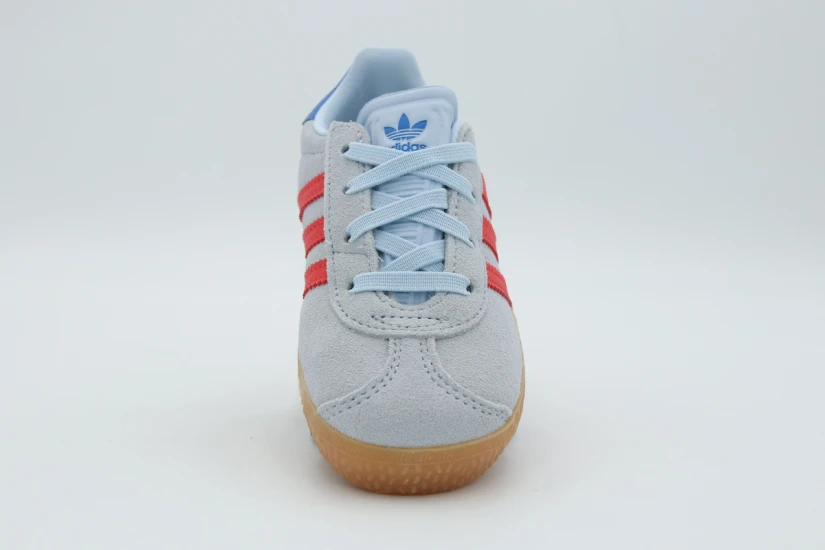 Adidas Originals Gazelle Comfort Closure Elastic Laces Βρεφικά Sneakers Σιέλ, Κόκκινα, Καφέ