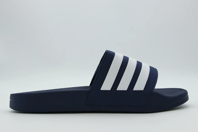 Adidas Performance Adilette Shower Velcro Slides Ανδρικές Παντόφλες Μπλε Σκούρο, Λευκές