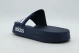 Adidas Performance Adilette Shower Velcro Slides Ανδρικές Παντόφλες Μπλε Σκούρο, Λευκές