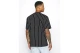 Karl Kani Small Signature Pinstripe Mesh Ανδρικό Κοντομάνικο T-Shirt Μαύρο, Λευκό